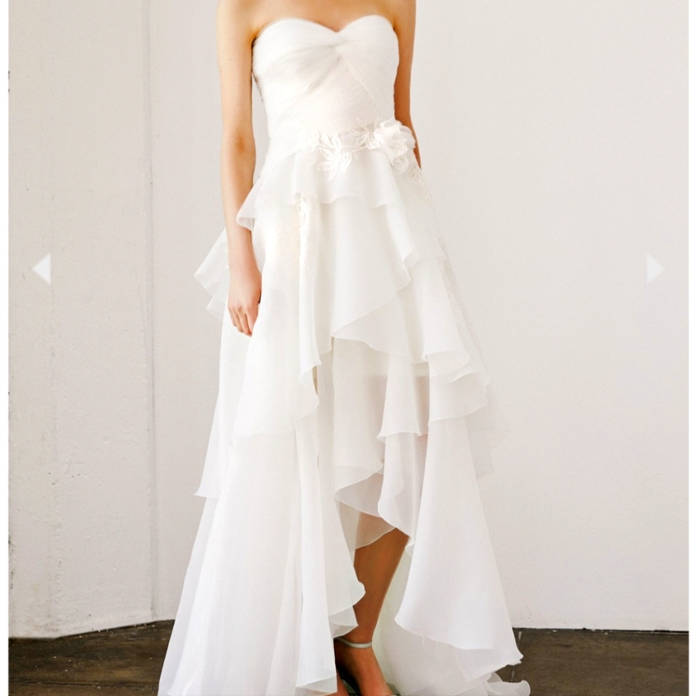 Tadashi Shoji Cyd high low wedding dress